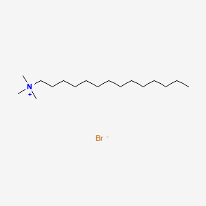 N,N,N-Trimethyltetradecan-1-aminium bromide chemical structure (CAS 1119-97-7)