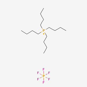 Tetrabutylphosphonium hexafluorophosphate(V) chemical structure (CAS 111928-21-3)