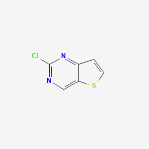 2-Chlorothieno[3,2-d]pyrimidine chemical structure (CAS 1119280-68-0)