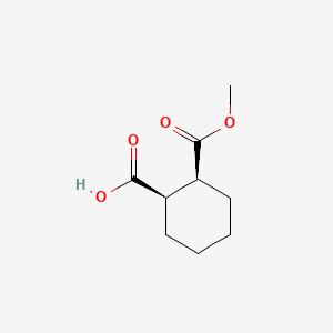 cis-2-Carbomethoxycyclohexane-1-carboxylic acid chemical structure (CAS 111955-05-6)