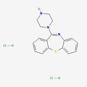 11-(1-Piperazinyl)-dibenzo[b,f][1,4]thiazepine dihydrochloride chemical structure (CAS 111974-74-4)