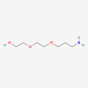 2-(2-(3-Aminopropoxy)ethoxy)ethan-1-ol chemical structure (CAS 112-33-4)