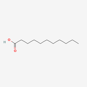 Undecanoic acid chemical structure (CAS 112-37-8)