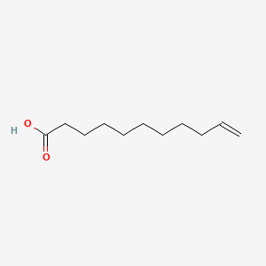 Undecenoic acid chemical structure (CAS 112-38-9)