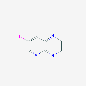 7-Iodopyrido[2,3-b]pyrazine chemical structure (CAS 1120214-98-3)