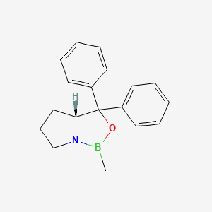 (R)-1-Methyl-3,3-diphenylhexahydropyrrolo[1,2-c][1,3,2]oxazaborole chemical structure (CAS 112022-83-0)