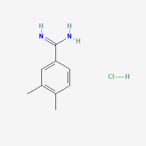 3,4-Dimethylbenzimidamide hydrochloride chemical structure (CAS 112072-09-0)
