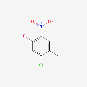 2-Chloro-4-fluoro-5-nitrotoluene chemical structure (CAS 112108-73-3)