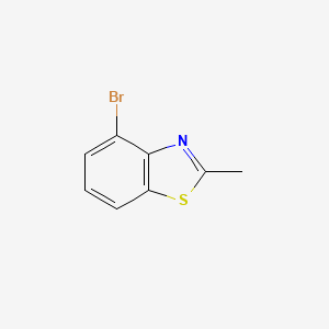 4-Bromo-2-methylbenzo[d]thiazole chemical structure (CAS 112146-10-8)