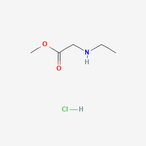 Methyl 2-(ethylamino)acetate hydrochloride chemical structure (CAS 1121527-61-4)