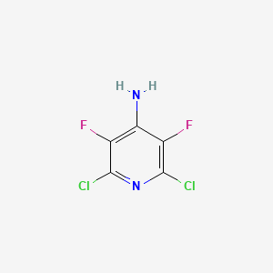 2,6-Dichloro-3,5-difluoropyridin-4-amine chemical structure (CAS 1121583-29-6)