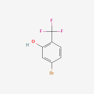 5-Bromo-2-(trifluoromethyl)phenol chemical structure (CAS 1121585-15-6)