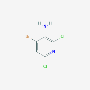 4-Bromo-2,6-dichloropyridin-3-amine chemical structure (CAS 1121586-37-5)