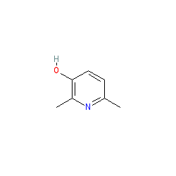 2,6-Dimethyl-3-hydroxypyridine chemical structure (CAS 1122-43-6)