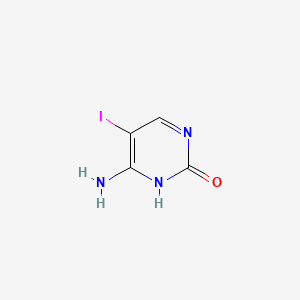 4-Amino-5-iodopyrimidin-2(1H)-one chemical structure (CAS 1122-44-7)
