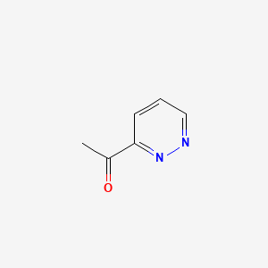 1-(Pyridazin-3-yl)ethanone chemical structure (CAS 1122-63-0)