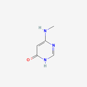 6-(Methylamino)pyrimidin-4-ol chemical structure (CAS 1122-67-4)