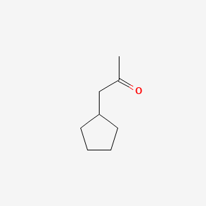 1-Cyclopentylpropan-2-one chemical structure (CAS 1122-98-1)