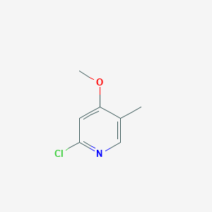 2-Chloro-4-methoxy-5-methylpyridine chemical structure (CAS 1122090-84-9)