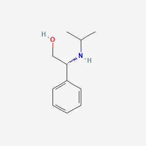 (R)-2-(Isopropylamino)-2-phenylethanol chemical structure (CAS 112211-92-4)
