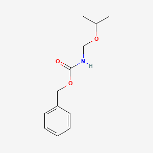 Benzyl (isopropoxymethyl)carbamate chemical structure (CAS 1122410-32-5)
