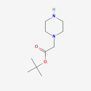 tert-Butyl 2-(piperazin-1-yl)acetate chemical structure (CAS 112257-22-4)