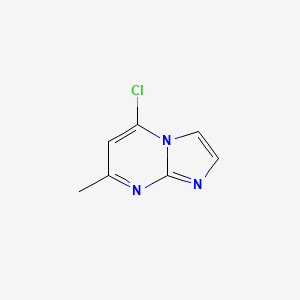 5-Chloro-7-methylimidazo[1,2-a]pyrimidine chemical structure (CAS 112266-62-3)