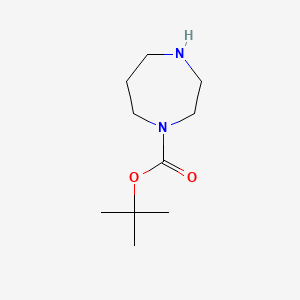 tert-Butyl 1,4-diazepane-1-carboxylate chemical structure (CAS 112275-50-0)