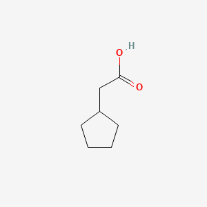 2-Cyclopentylacetic acid chemical structure (CAS 1123-00-8)