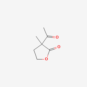 3-Acetyl-3-methyldihydrofuran-2(3H)-one chemical structure (CAS 1123-19-9)
