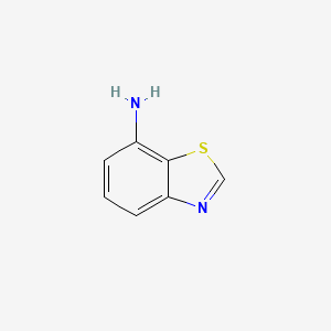 Benzo[d]thiazol-7-amine chemical structure (CAS 1123-55-3)