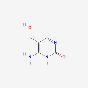 4-Amino-5-(hydroxymethyl)pyrimidin-2(1H)-one chemical structure (CAS 1123-95-1)