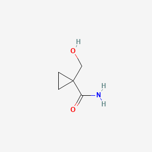 1-(Hydroxymethyl)cyclopropanecarboxamide chemical structure (CAS 1123169-27-6)