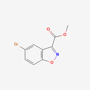 Methyl 5-bromobenzo[d]isoxazole-3-carboxylate chemical structure (CAS 1123169-30-1)