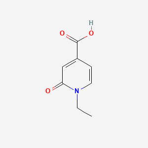 1-Ethyl-2-oxo-1,2-dihydropyridine-4-carboxylic acid chemical structure (CAS 1123169-39-0)