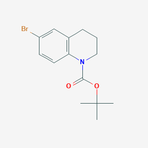 tert-Butyl 6-bromo-3,4-dihydroquinoline-1(2H)-carboxylate chemical structure (CAS 1123169-45-8)