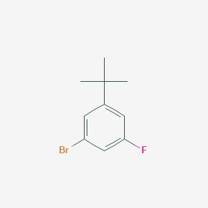 1-Bromo-3-(tert-butyl)-5-fluorobenzene chemical structure (CAS 1123172-38-2)