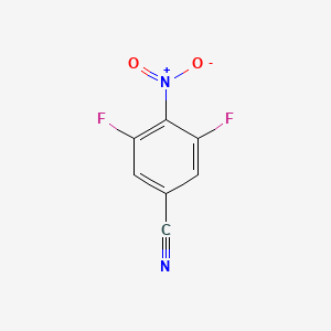3,5-Difluoro-4-nitrobenzonitrile chemical structure (CAS 1123172-88-2)