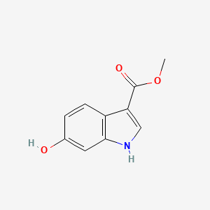 Methyl 6-hydroxy-1H-indole-3-carboxylate chemical structure (CAS 112332-97-5)