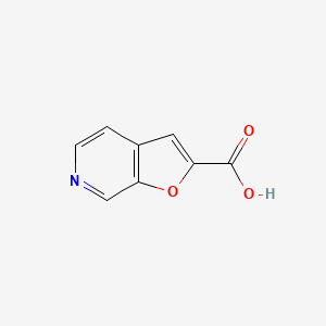 Furo[2,3-c]pyridine-2-carboxylic acid chemical structure (CAS 112372-15-3)