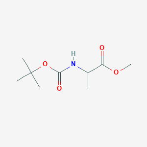 N-Boc-DL-alanine methyl ester chemical structure (CAS 112392-66-2)