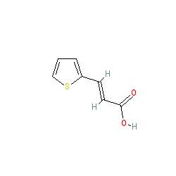 3-(Thiophen-2-yl)acrylic acid chemical structure (CAS 1124-65-8)