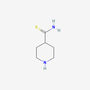 Piperidine-4-carbothioamide chemical structure (CAS 112401-09-9)