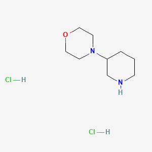 4-(Piperidin-3-yl)morpholine dihydrochloride chemical structure (CAS 1124199-56-9)