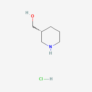 (R)-3-Piperidinemethanol hydrochloride chemical structure (CAS 1124199-58-1)