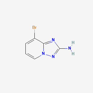2-Amino-8-bromo[1,2,4]triazolo[1,5-a]pyridine chemical structure (CAS 1124382-72-4)