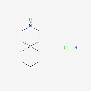 3-Azaspiro[5.5]undecane hydrochloride chemical structure (CAS 1125-01-5)