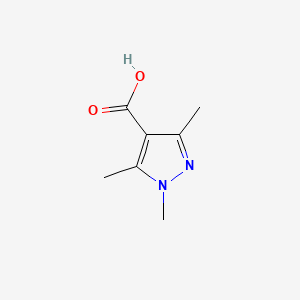 1,3,5-Trimethyl-1H-pyrazole-4-carboxylic acid chemical structure (CAS 1125-29-7)