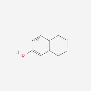 5,6,7,8-Tetrahydro-2-naphthol chemical structure (CAS 1125-78-6)
