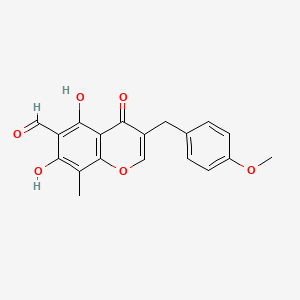 6-Aldehydoisoophiopogonone B chemical structure (CAS 112500-89-7)